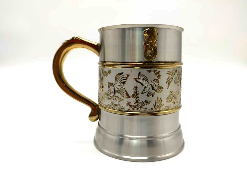 BEER MUG GOLD FISH